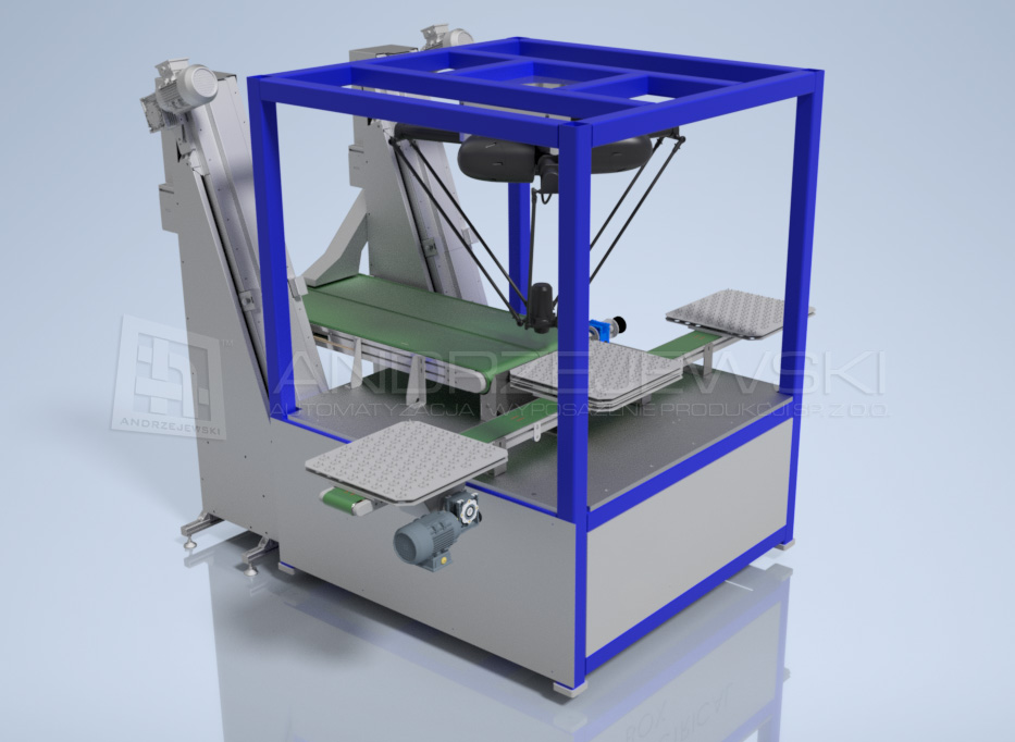 Zautomatyzowany system transportowy podawania detali