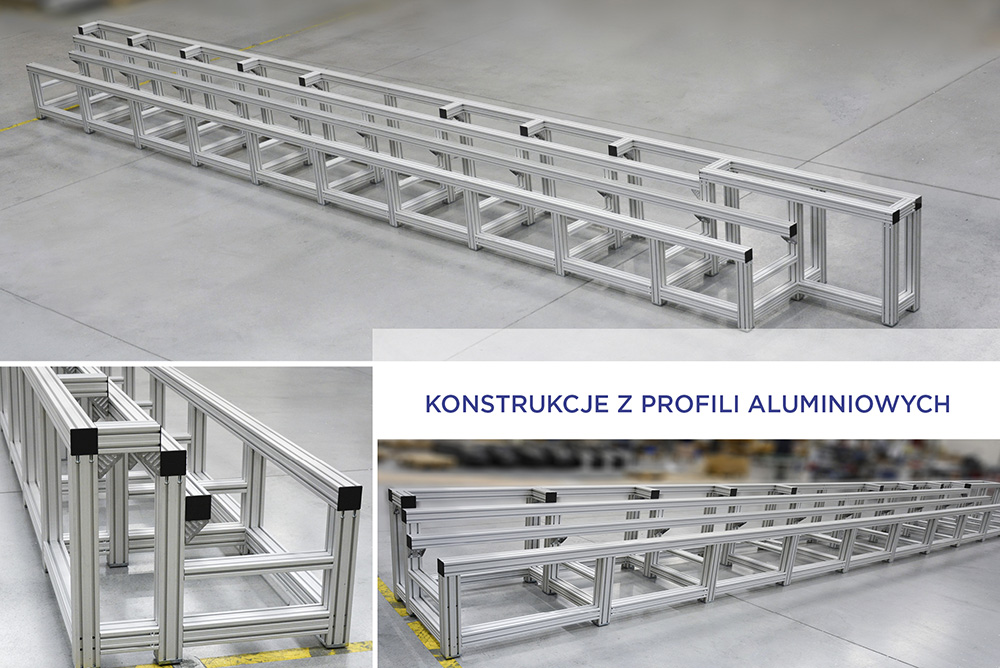 Konstrukcje z profili aluminiowych