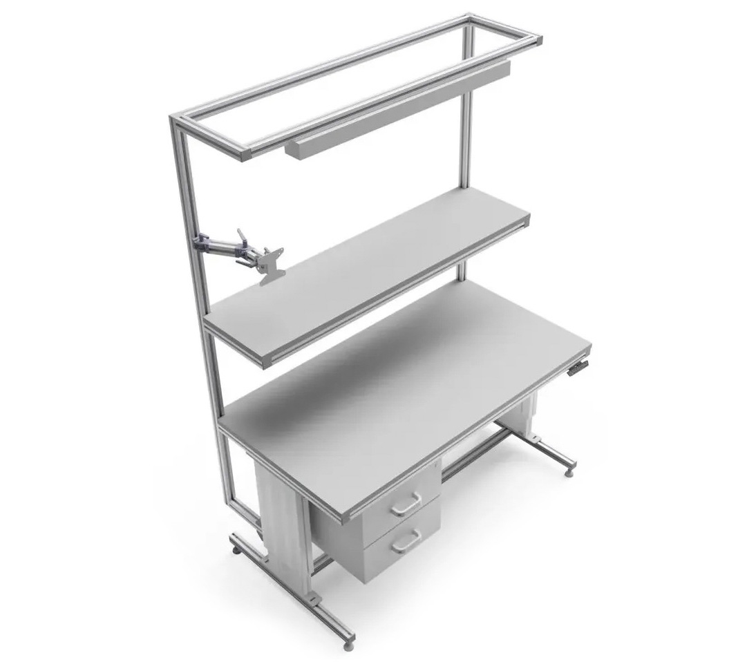 Stanowisko montażowe z regulacją wysokości